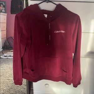 Calvin Klein maroon sweatshirt